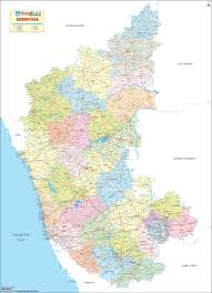 Look for places and addresses in karnataka with our street and route map. Mapsofindia Karnataka Map 2019 Edition 36 W X 50 H Amazon In Office Products