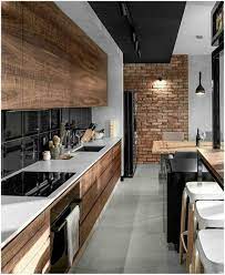 cuisine chalet bois populaire cuisine style industriel bois veilli modern kitchen interiors interior design kitchen luxury kitchens
