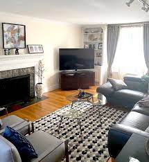 A tv placed high up can be uncomfortable. Help Should The Tv Go Above The Fireplace What You Should Know How We Found A Solution In Form Design Interior Solutions You Ll Love