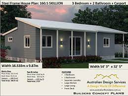 Our 3 bedroom, 2 bath house plans will meet your desire to respect your construction budget. 3 Bedroom House Plan 3 Bedroom 2 Bathroom 2 Car Concept Plans Includes Detailed Floor Plan And Elevation Plans Small Home House Plan English Edition Ebook Morris Chris Designs Australian Amazon De Kindle Shop