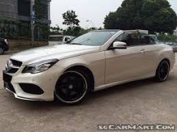 2013 Mercedes Benz E Class E200 Cabriolet Amg Photos Pictures Singapore Sgcarmart Benz E Cabriolets Benz E Class