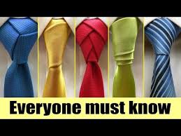 5 TIE KNOTS YOU MUST KNOW
