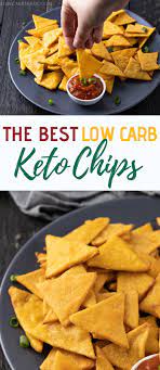 Try These Brilliant Keto Tortilla Chips Are Made With Mozzarella Cheese And Almond Flour Perfect L Low Carb Chips Low Carb Recipes Dessert Low Carb Meals Easy