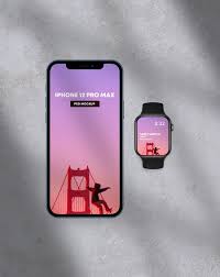 Download Iphone 12 Pro Apple Watch 4 Mockup Psd Free Mockup Packaging Mockup Mockup