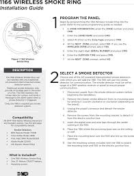 Does your smoke detector keep beeping? Pc0194 Wireless Smoke Ring User Manual Digital Monitoring Products