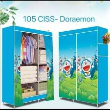 Ready Nama Barang Rak Baju Medium Cover Karakter 3d Warna Dan Gambar Hellokitty Doraemon Cloth Rack Medium Upcycle Clothes Funky Outfits Mom Diy