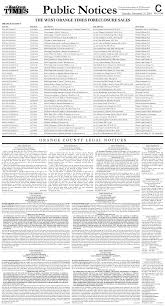 THE WEST ORANGE TIMES FORECLOSURE SALES