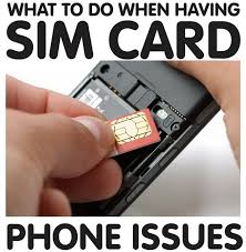 what to do if sim card in phone is not recognized or reading