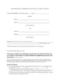 Additional financial obligations such as a fee or an increased amount for the security deposit. Fixed Tenancy Agreement With An Option To Convert Leasehold Estate Landlord