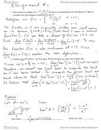 The book is made interesting by the help of historical references. Calculus 1000 Assignement 1 Solution Pdf Oneclass