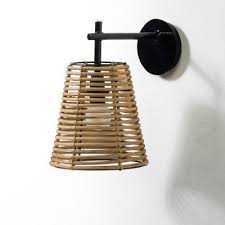 Applique Rotin Petula Mobilier De Salon Rotin Miroir En Rotin