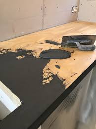 keukenblad maken met betoncire mortex betonlook over hout heen in meer dan 60 kleuren verkrijgbaar www stucadoorstiens nl utomhusbar hem inredning utomhuskok