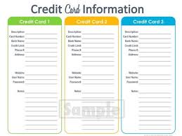 Credit Card Information Printable Editable By Freshandorganized In 2020 Finance Organization Printables Finance Organization Personal Finance Organization