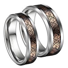 Henridaussi via instagram, lamoredesign via instagram, markbroumand via instagram. 6mm Tungsten Carbide Wedding Bands Ring Rose Gold Celtic Dragon Men Women Silver Jewelry Silver Jewelry Wedding Bandwedding Band Ring Aliexpress