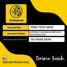 Koperasi seruan emas perak no. Kopubi Perak Berhad