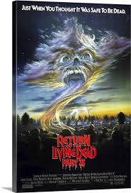 New back to the dead: Return Of The Living Dead Part Ii Vintage Movie Poster Wall Art Canvas Prints Framed Prints Wall Peels Great Big Canvas