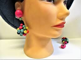 Fun & Colorful Wooden Bead Earrings