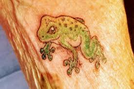 Consider getting a frog tattoo! Grandmother 103 Gets First Tattoo After Nursing Home Isolation