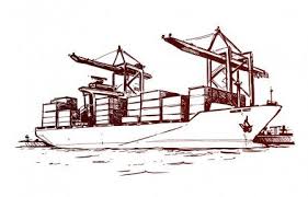 Cargo Ship In A Port Stock Vector Affiliate Ship Cargo Port Vector Ad Cargo Ship Illustration Cargo Shipping Cargo