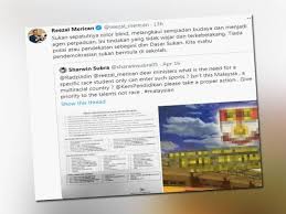Kebanyakan sekolah mengatur 'sukan tahunan' setiap tahun. Kbs Bidas Tindakan Sekolah Tetapkan Sukan Mengikut Kaum