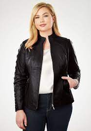Lace Up Leather Jacket Black Plus Size Leather Jacket Black Leather Jacket Outfit Leather Jacket