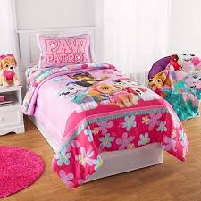 Paw Patrol Bed In A Bag Kids Bedding Bundle Set 4 Piece Twin Pink Walmart Com Comforter Sets Girl Beds Paw Patrol Girl