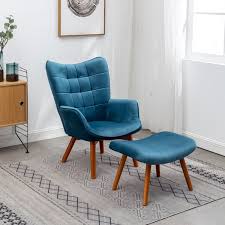 Teal accent chairs with arms. Teal Accent Chair With Ottoman Wayfair