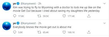 After kanye west compared his life to get out and called out kim kardashian and kris jenner, graeme o'neil and keshia chante take a look at the reaction. Kanye West Says Get Out Was About Him Calls For Help Music Gulf News