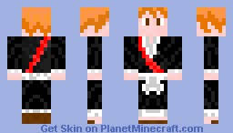 Ichigo Kurosaki Minecraft Skin This ichigo kurosaki skin is compatible with multiple versions of the game including minecraft ps4, ps3, psvita, xbox one, pc versions. planet minecraft
