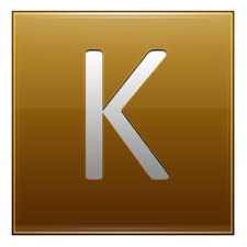Gold purity is often measured in karats, and 1 karat is equal to about 4.17% gold content. K Gold Icon Alphabet Icons Softicons Com