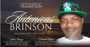 It is with heartfelt sympathy that we announce the passing of Mr. Antonious  Brinson of Alma, Ga. Mr. Brinson was born