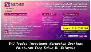 Contohnya, melabur dalam pasaran saham, unit amanah, amanah saham bumiputera, amanah pelaburan hartanah (reit) dan pelaburan emas. Addin B4u Trades Investment Merupakan Syarikat Pelaburan Yang Kukuh Di Malaysia