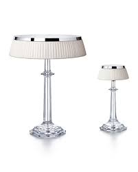 Modern crystal table lamp beside nightstand bedroom reading night light for gift. Baccarat Bon Jour Versailles Small Crystal Table Lamp