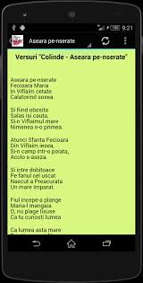 Seara`i sf de craciun in genunchi noi stam acum. Versuri Cu Colinde For Android Apk Download
