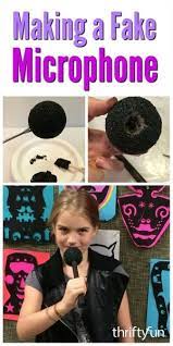 Making A Fake Microphone Pop Star Fake Halloween Crafts