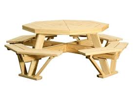 Amish Pine Wood 52 Octagon Picnic Table Octagon Picnic Table Picnic Table Octagon Table