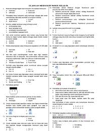 Tulis nomor dan nama anda pada lembar jawaban yang disediakan 2. Butir Tes Soal Komputer Materi Microsoft Word Jawabanku Id