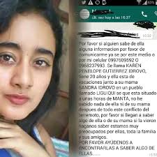 RTS_LaNoticia Favor ayudar a encontrar a Karen penelope gutierrez idrovo y  su madre #SolidaridadRTSEcuador
