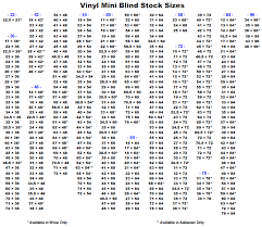 mini blind size chart ofertasvuelo