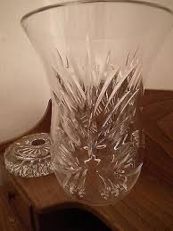 Mirrored wall sconce candle holder. Royal Doulton Cut Glass Crystal Candle Holder Hurricane Lamp Large 500026582