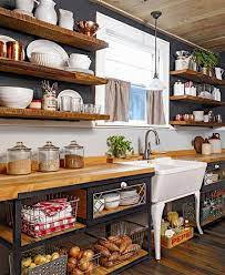 Kitchens That Improve With Age Rustic Kitchen Cabinets Open Kitchen Cabinets Trendy Kitchen