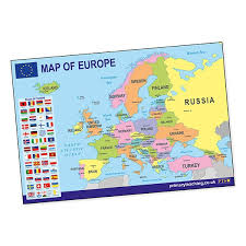 Geoscheme does not necessarily reflect the former or current geopolitical divisions of europe. Map Of Europe Poster Classroom Display Home Learning