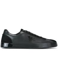 Alexander Mcqueen Spray Paints Oversized Sneakers Black And White Emporio Armani Metal Logo Sneakers Modesens Sneakers Emporio Armani Armani