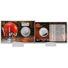 Browns' strength of schedule and win/loss prediction. Nfl Cleveland Browns 2021 Game Schedule Silver Coin Card Gamestop