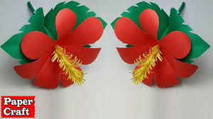 I will give you a quick run through on how to assemble the hibiscus and . Paper Craft How To Make Paper Hibiscus Flower Easy Step By Step Lovely Easy Crafts