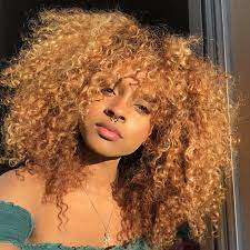 Pin By Bella On Hairstyles Blonde Natural Hair Honey Blonde Hair Natural Hair Styles