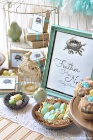 Little bird baby shower invitation, green and gray invitation. Feather Her Nest Bird Baby Shower Creative Juice Bird Baby Shower Bird Baby Shower Theme Feather Baby Shower