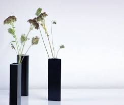 House Of Today Ikebana Vase Black Triangular Wallpaperstore Ikebana Vases Vase Ikebana