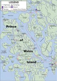 Prince Of Wales Island Map Yukon Territory Alaska Northern