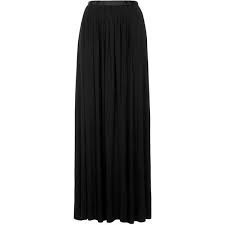Topshop Black Jersey Pleat Maxi Skirt 20 Liked On Polyvore Featuring Skirts Bottoms Maxi Skirts Saias Black Long Rayon Skirt Long Jersey Pleated Maxi